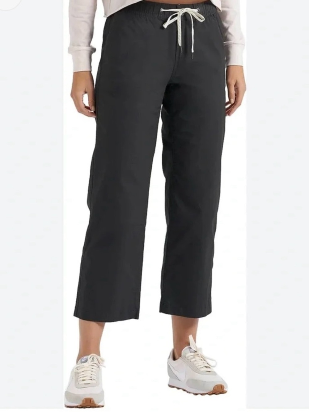 Vuori Ripstop  Wide-Leg Cropped Drawstring Pants L